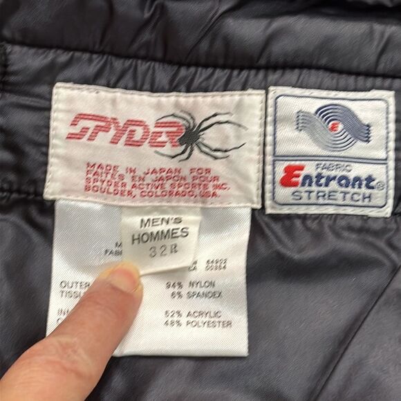 Spyder Vintage Men’s Black Stretch Ski Skiing Snowboard Pants Japan size 32R - Picture 9 of 15